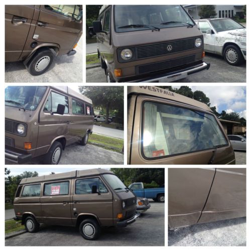 Brown 1985 vw vanagon in fla. manual transmission. runs great!