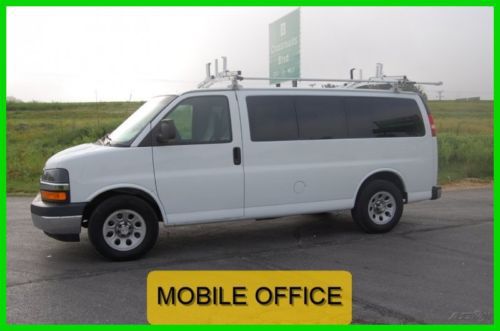 2009 lt used 5.3l v8 van mobile office power inverter ladder rack desk clean