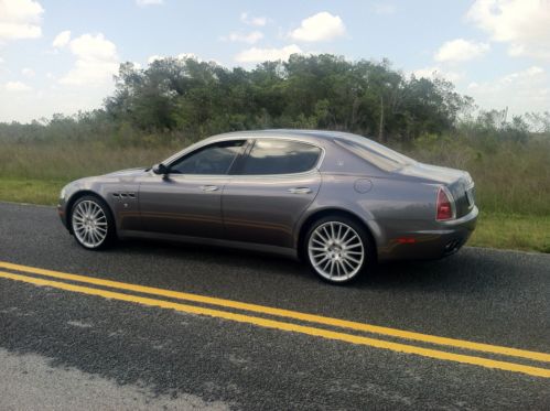 2006 maserati quattroporte grigio low miles, black interior