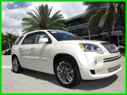 12 diamond white awd arcadia denali 8-passenger suv *navigation *head-up *low mi