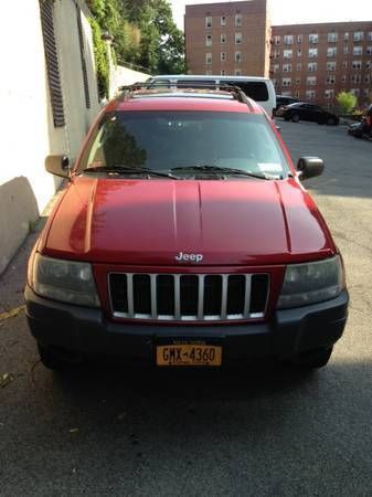 2004 jeep grand cherokee laredo, 4.0l st. 6, red, selectrac, sun roof, 141k