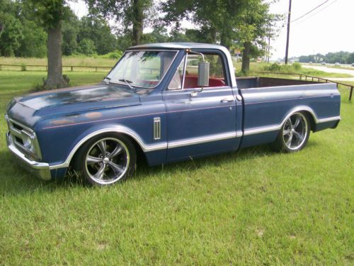 1967 gmc rare custom cab big window pick up truck c10 patina ls frame off air