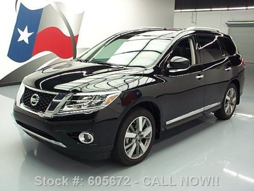 2013 nissan pathfinder platinum dual sunroof nav 24k mi texas direct auto