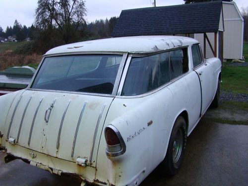 1955 chevy bel air nomad--factory v8 car