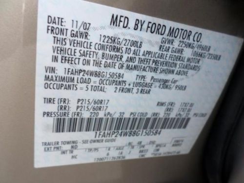 2008 Ford Taurus SEL, US $8,995.00, image 25