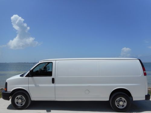 11 chev express 3500 extended cargo - warranty - bin package-1 owner florida van