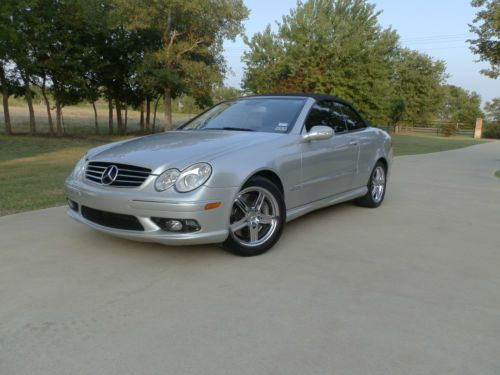 Clean, low mileage; convertible 2004 mercedes clk 500