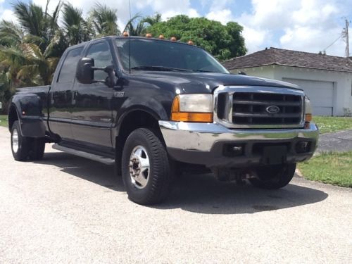 1999 ford f-350 super duty xlt crew cab powerstroke 4x4 7.3l diesel no reserve