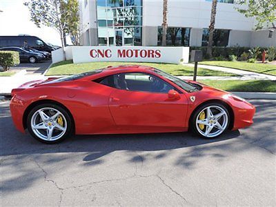 2014 ferrari 458 italia coupe in rossa corsa / low miles / good options ( 2013 )