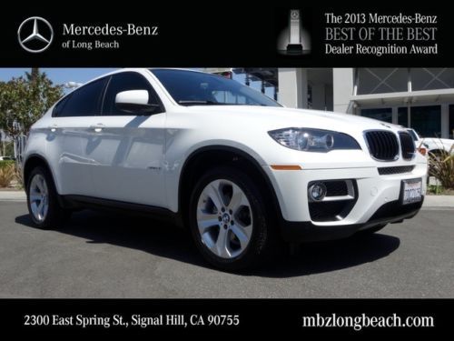 2014 bmw x6 xdrive 35i 3.0l 6 cylinder white awd super clean low miles 1 owner