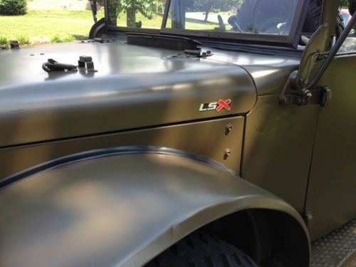 LSx Powered M37 Dodge Powerwagon Fuel Injected Overdrive Olive Drab Military, image 4