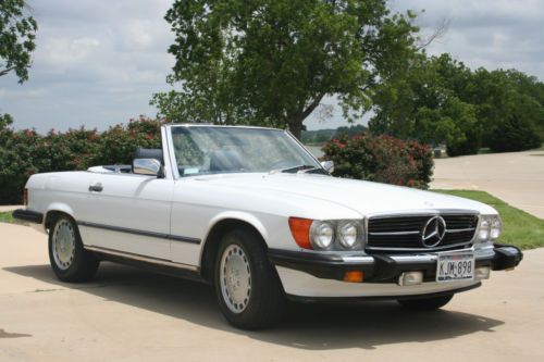 1986 mercedes 560sl r107 removable hardtop convertible