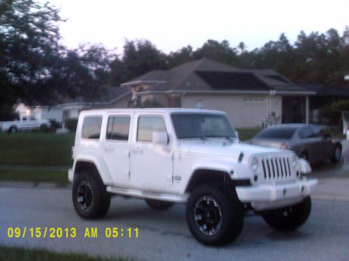 2009 jeep wrangler unlimited x 4x4 4-door  35&#034; wheels &amp; tires 4&#034;lift no reserve!