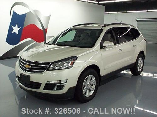 2014 chevy traverse 2lt htd leather rear cam dvd 6k mi texas direct auto