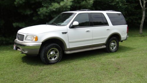 2001 white ford expedition eddie bauer 4wd suv