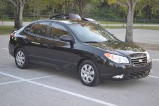 2007 hyundai elantra gls black 5-speed manual gas saver 36mpg 1-owner no reserve