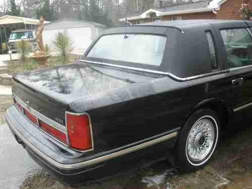 1996 Executive Lincoln Signature Town Car black w carriage top moonroof michelin, US $4,298.00, image 2
