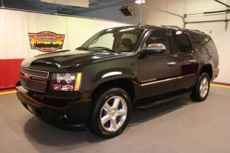 2012 suburban ltz 4x4 black navigation sunroof rare 8 pass leather dual dvd