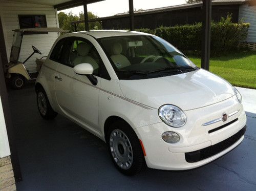 2012 fiat 500 - fast and fun - dealer added speed equipment! 1753 original miles