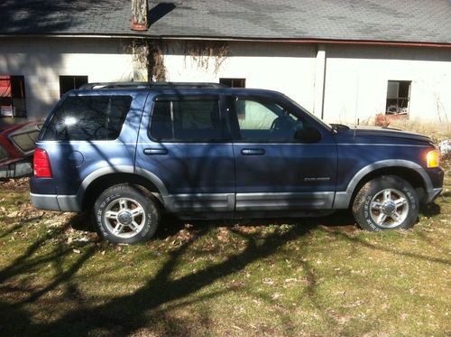 2002 ford explorer xlt, 4.6l fi sohc 16v v8, blue two tone w/gray cloth