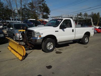 With fisher plow-white-4wd-superduty-ladder rack-truck box