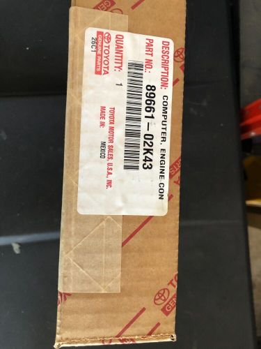 Engine control unit ecu, genuine toyota part, 89661-02k43, 2005 matrix/corolla