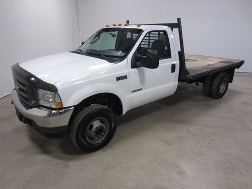 04 ford f350 6.0l v8 turbo diesel auto 4x4 reg flatbed xl colorado owned 80 pics