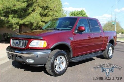 2003 f150 crew cab 4wd fx4 autocheck cert. no accidents! financing/trades az.