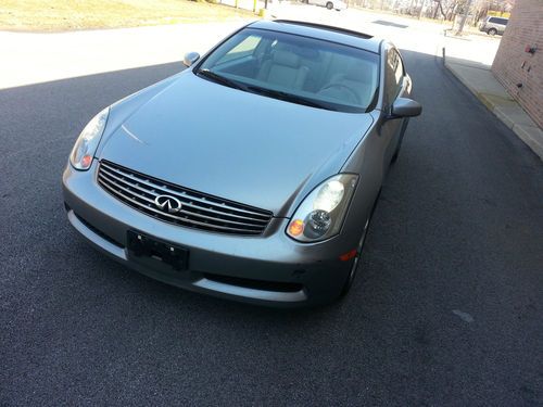 2003 infiniti g35 coupe auto no reserve clean title runs and drives leather heat