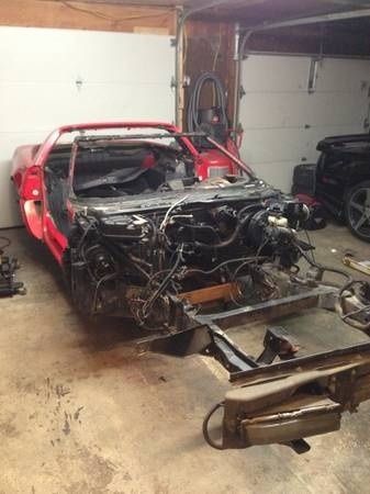 1992 corvette clean title c4 1993 1994 1995 1996 chassis frame