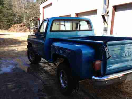 1979 Chevy 4x4 Stepside Survivor ! Just Pulled Out Of Long Term Storage !!!, image 6