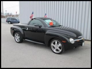 2003 chevrolet ssr black premium chrome wheels black leather