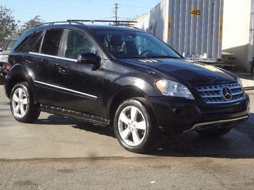 2011 mercedes-benz ml350 damaged rebuilder runs! only 30k miles loaded wont last