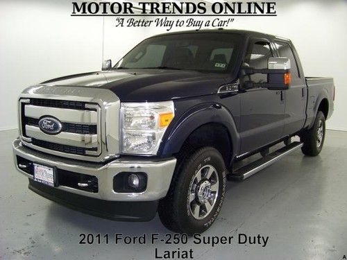 4x4 lariat crew cab 6.2 v8 leather bed extender &amp; liner 2011 ford f-250 38k