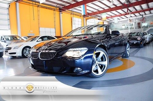 10 bmw 650i sport convertible steptronic nav pdc entry-drive 19s xenon 1-own 22k
