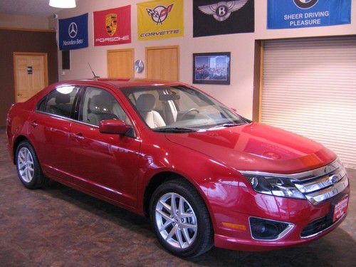 2012 ford fusion sel heated leather warranty sync alloys clean carfax **$18,990!