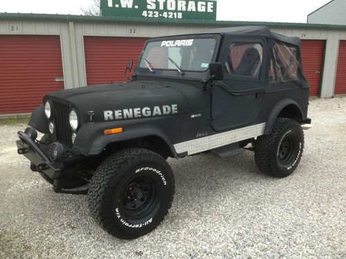 1985 jeep cj-7 304 v8 4 speed nice rust free body rhino lined no reserve!!!!!!!!