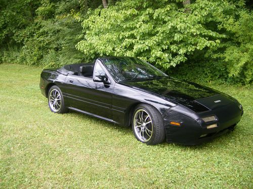 1990 mazda rx-7 convertable / black on black !!