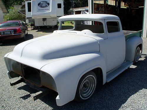 1956 ford f100 chopped, shaved, nice