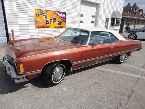 1974 caprice, convertible, big block, 454, original, mint, drop top, 58k miles