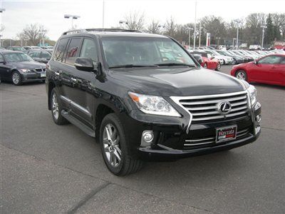 Pre-owned 2013 lx570 4wd luxury package, black/black, nav, dvd, 6911 miles