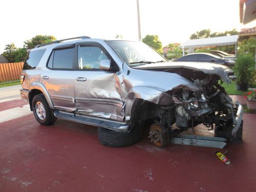 2001 toyota sequoia limited sport utility 4-door 4.7l accidented for parts