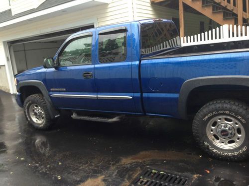 2003 gmc sierra 2500 hd slt extended cab pickup 4-door 6.0l with 8ft fisher plow