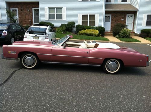 1975 cadillac eldcorado convertible (firemist rose)