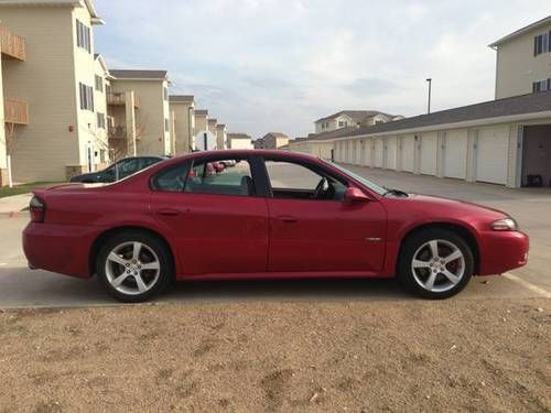 2005 pontiac bonneville gxp sedan 4-door 4.6l crimson tincoat 97700 miles