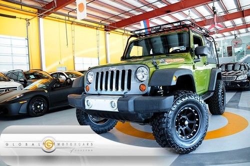 10 jeep wrangler sport mountain edition 4x4 manual dual-top 18s boards roof-rack