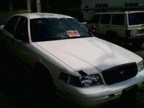 04 crown vic police interceptor, good running vehicle, white, good a/c,