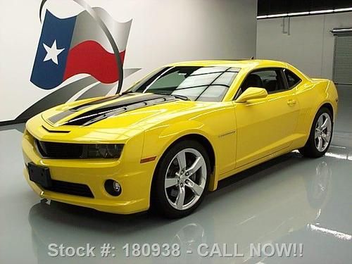 2010 chevy camaro 2ss rs sunroof htd leather 20's 4k mi texas direct auto
