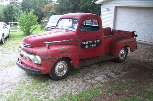 1951 ford f-1 barn find sanford and son pickup truck