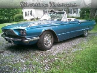 1966 blue! factory ac, ps pb dual power seats power top pw leather throughout